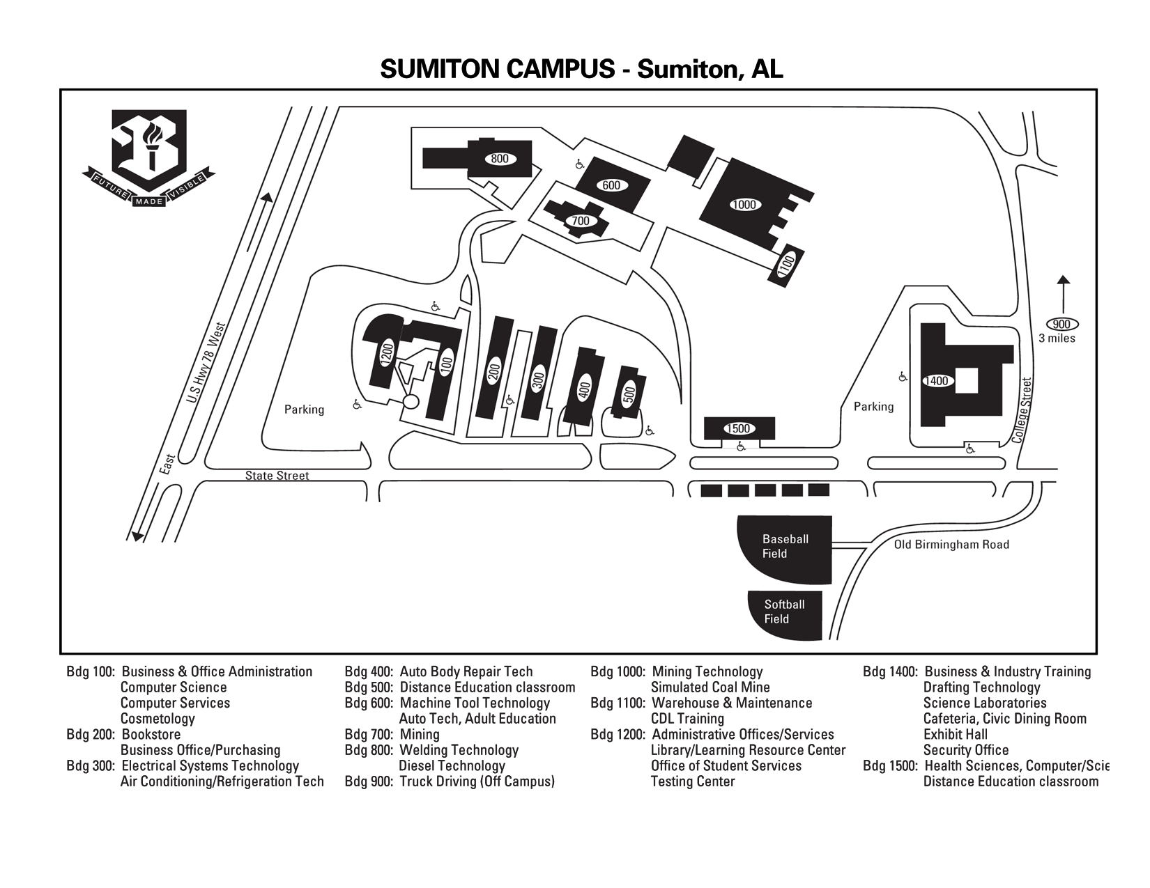 Sumiton Campus Map
